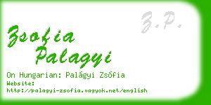 zsofia palagyi business card