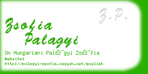 zsofia palagyi business card